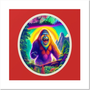 Rainbow Bigfoot Posters and Art